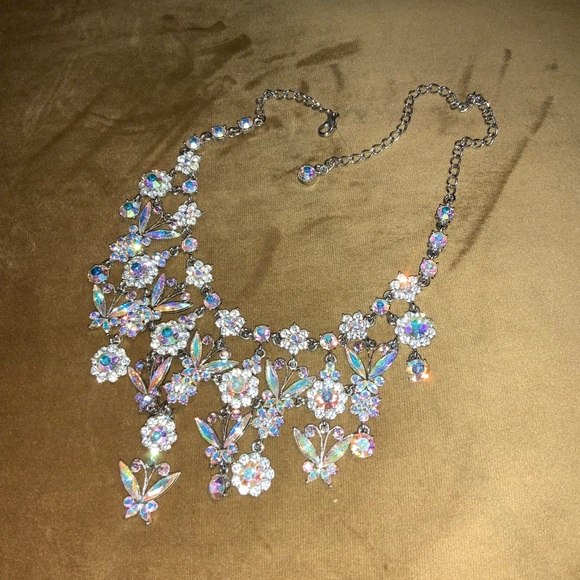 Kirk folly butterfly fairyland crystal ball necklace - Picture 6 of 10